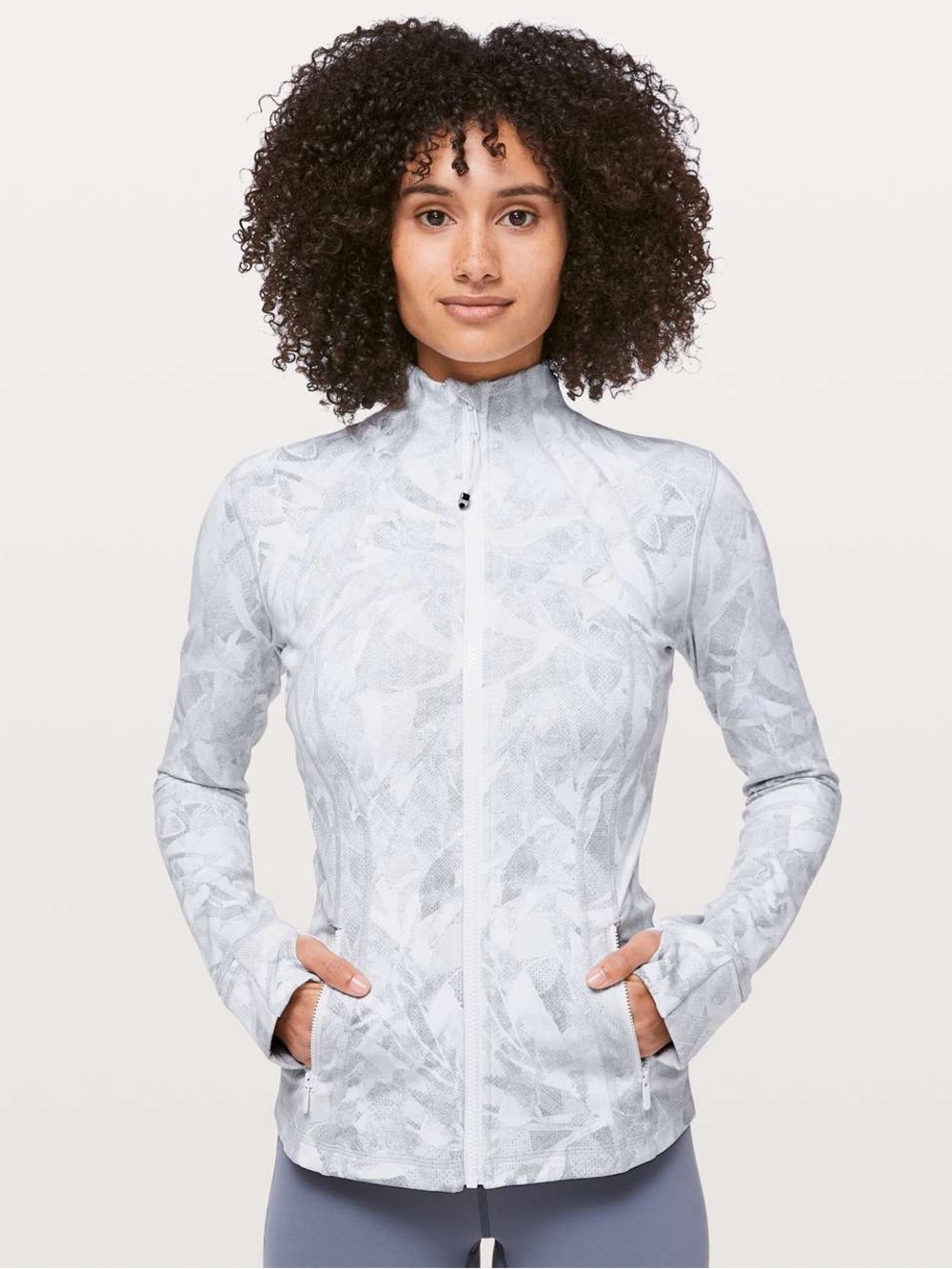 Lululemon Define Jacket Jasmine White Multi size 10
